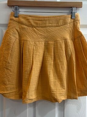 NEW PROMESA GRAND SLAM BUTTONED WRAP SKORT SKIRT GAUZE 100% COTTON BOHO